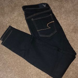 Dark wash american eagle skinny jeggings
